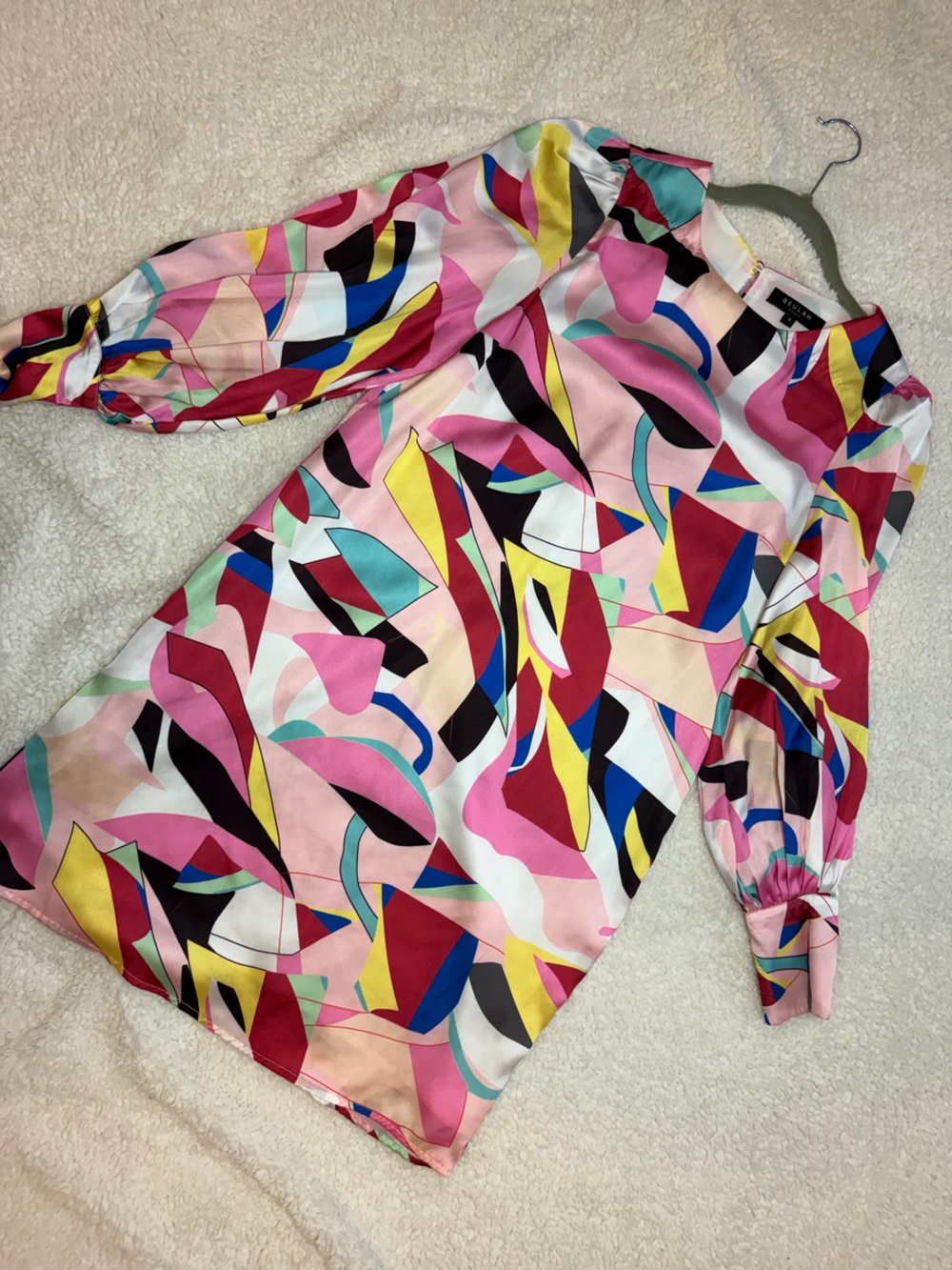 Beulah Multi-Color Abstract Print Dress